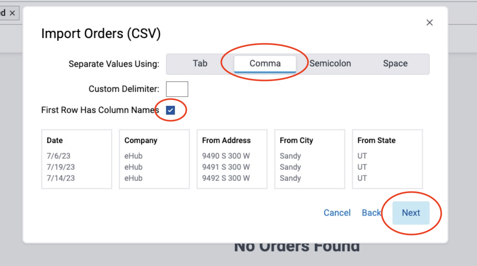 How to Import Orders with a CSV File